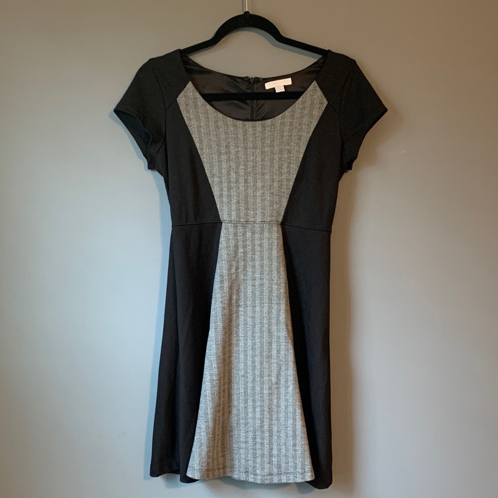 New York & Company Black and Gray Dress